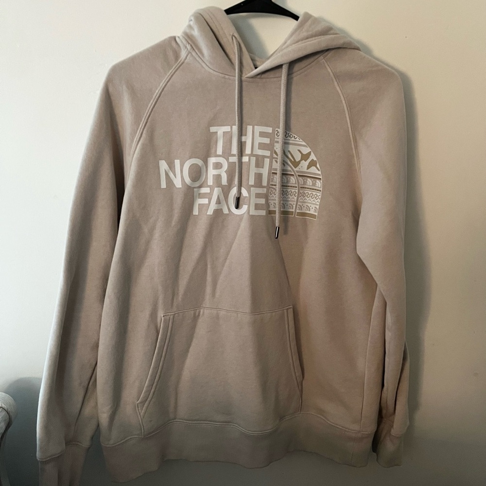 The North Face Tan Hoodie Relaxed Fit Sweatshirt
